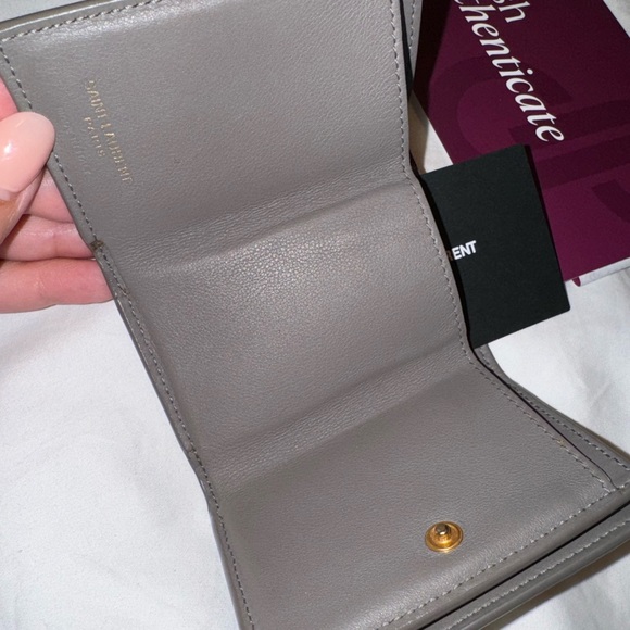 ⭐️AUTHENTIC YSL Mini Trifold Wallet - Picture 13 of 17